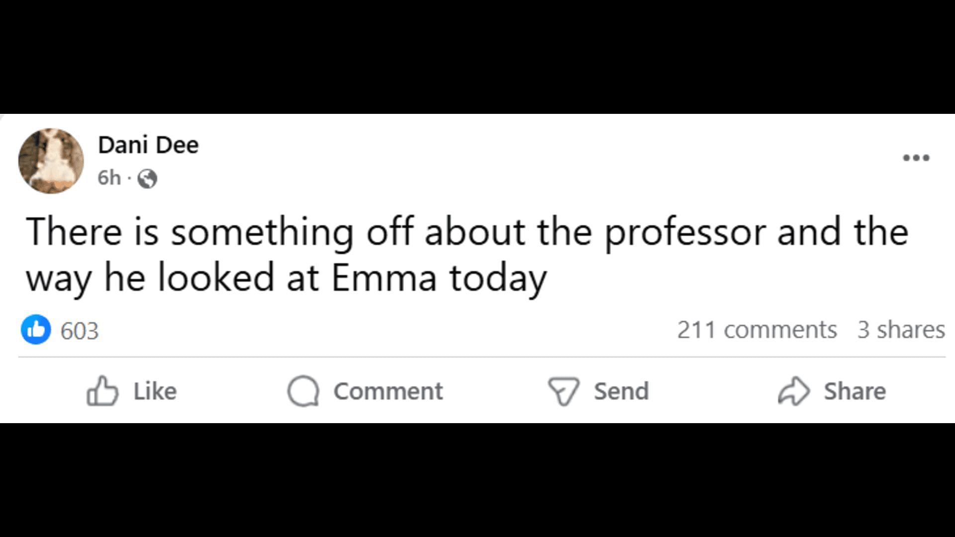 A Facebook post about Dalton and Emma (Image via Facebook/General Hospital Fans - Official)
